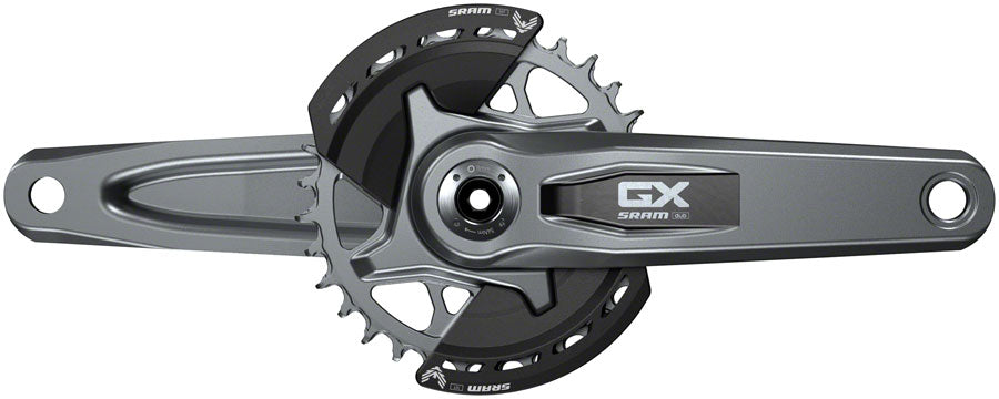 SRAM GX Eagle T-Type Wide Crankset - 165mm 12-Speed 32t Chainring Direct Mount 2-Guards DUB Spindle Interface Dark Polar Cranksets and Arms SRAM   