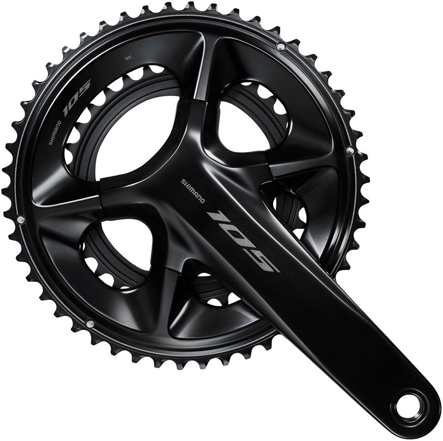 Shimano 105 FC-R7100 Crankset - 172.5mm 12-Speed 52/36t 110 Asymmetric BCD Hollowtech II Spindle Interface BLK Cranksets and Arms Shimano   