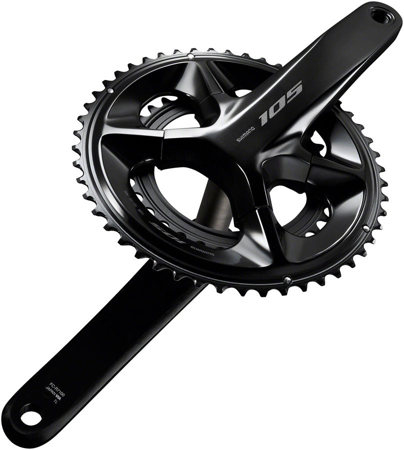 Shimano 105 FC-R7100 Crankset - 175mm 12-Speed 52/36t 110 Asymmetric BCD Hollowtech II Spindle Interface BLK Cranksets and Arms Shimano   