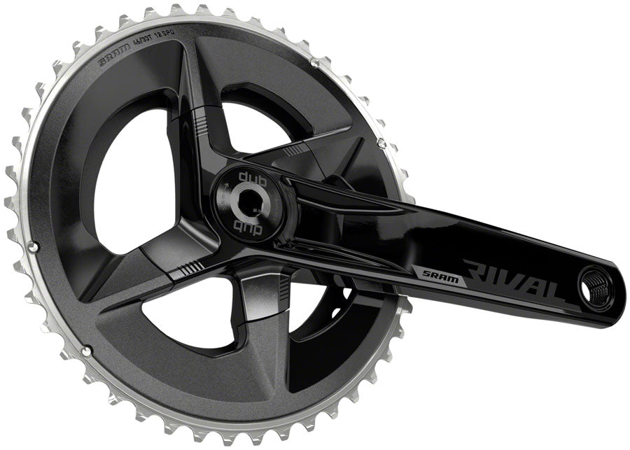 SRAM Rival AXS Crankset - 175mm 12-Speed 48/35t 107 BCD DUB Spindle Interface BLK D1 Cranksets and Arms SRAM   
