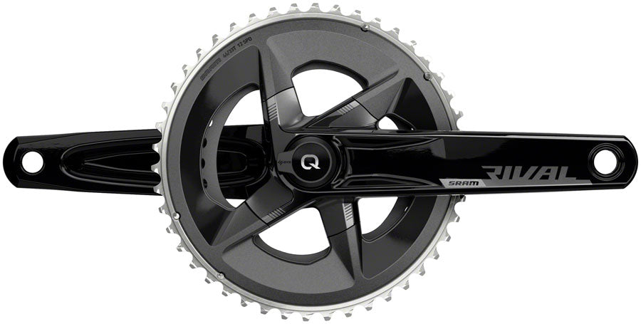 SRAM Rival AXS Crankset Quarq Power Meter - 160mm 12-Speed 46/33t Yaw 107 BCD DUB Spindle Interface BLK D1 Cranksets and Arms SRAM   
