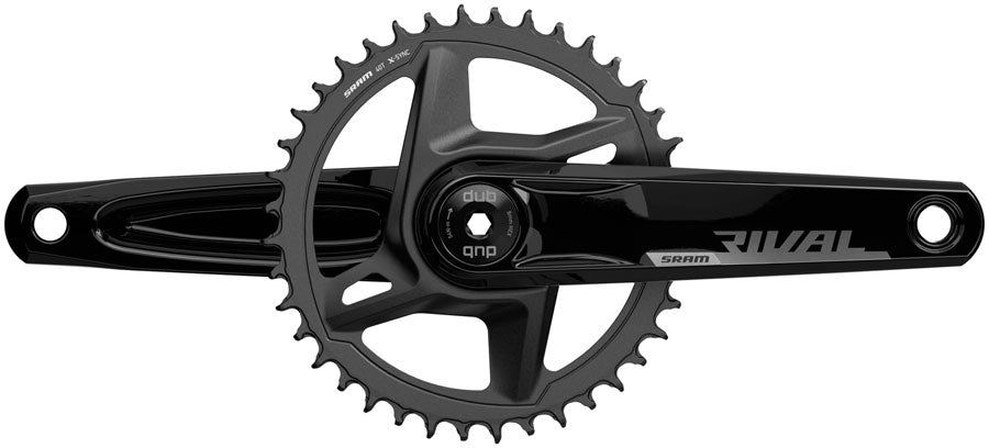 SRAM Rival 1 AXS Wide Crankset - 172.5mm 12-Speed 46t 8-Bolt Direct Mount DUB Spindle Interface BLK D1 Cranksets and Arms SRAM   