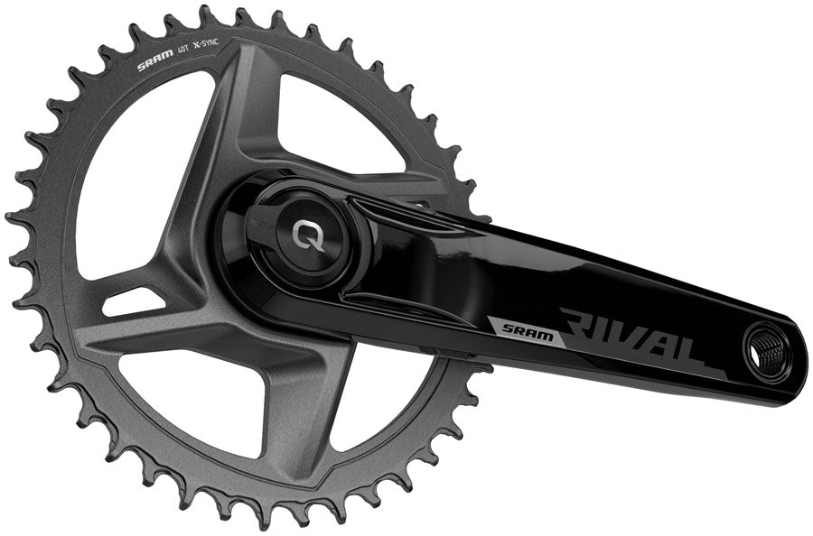 SRAM Rival 1 AXS Wide Power Meter Crankset - 170mm 12-Speed 40t 8-Bolt  Direct Mount DUB Spindle Interface BLK D1