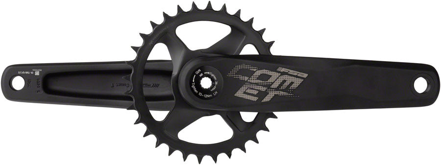 Full Speed Ahead Comet HD Modular 1x Crankset - 170mm Shimano 12-Speed 32t Direct Mount MegaExo Spindle BLK 177mm Q-Factor Cranksets and Arms FSA   