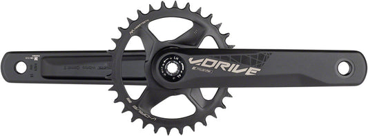 Full Speed Ahead V-Drive Modular 1x Crankset - 175mm 11/12-Speed 32t Direct Mount MegaExo Spindle Interface BLK Cranksets and Arms FSA   