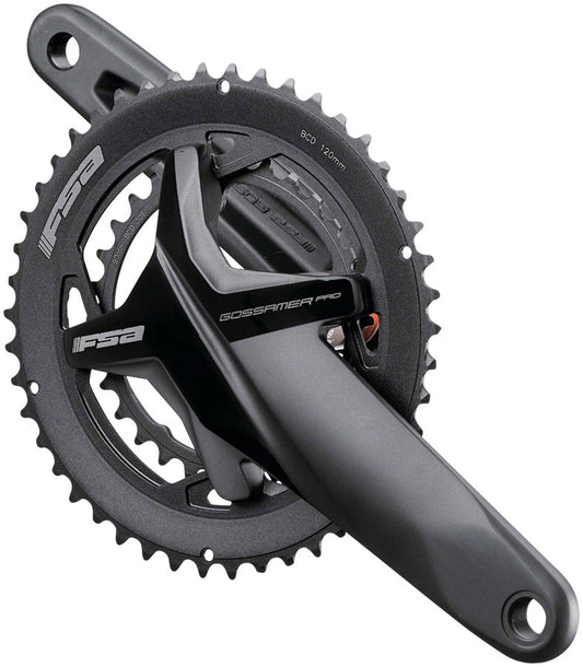 Full Speed Ahead Gossamer Pro BB386EVO Crankset - 172.5mm 11/12-Speed 50/34t 120/90 BCD 386 EVO Spindle Interface BLK Cranksets and Arms FSA   