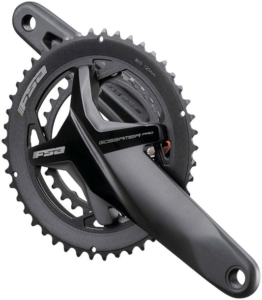 Full Speed Ahead Gossamer Pro BB386EVO Crankset - 165mm 11/12-Speed 50/34t 120/90 BCD 386 EVO Spindle Interface BLK Cranksets and Arms FSA   