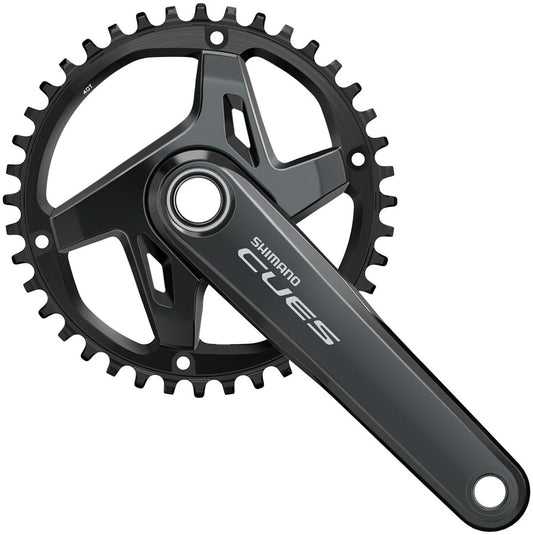 Shimano CUES FC-U8000-1 Crankset - 175mm 9/10/11-Speed 40t Asymmetric 96 BCD Hollowtech II BLK Cranksets and Arms Shimano   