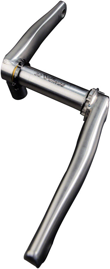 Cane Creek eeWings Mountain Titanium Crankset - 160mm Direct Mount 30mm Spindle Brushed Titanium Cranksets and Arms Cane Creek   