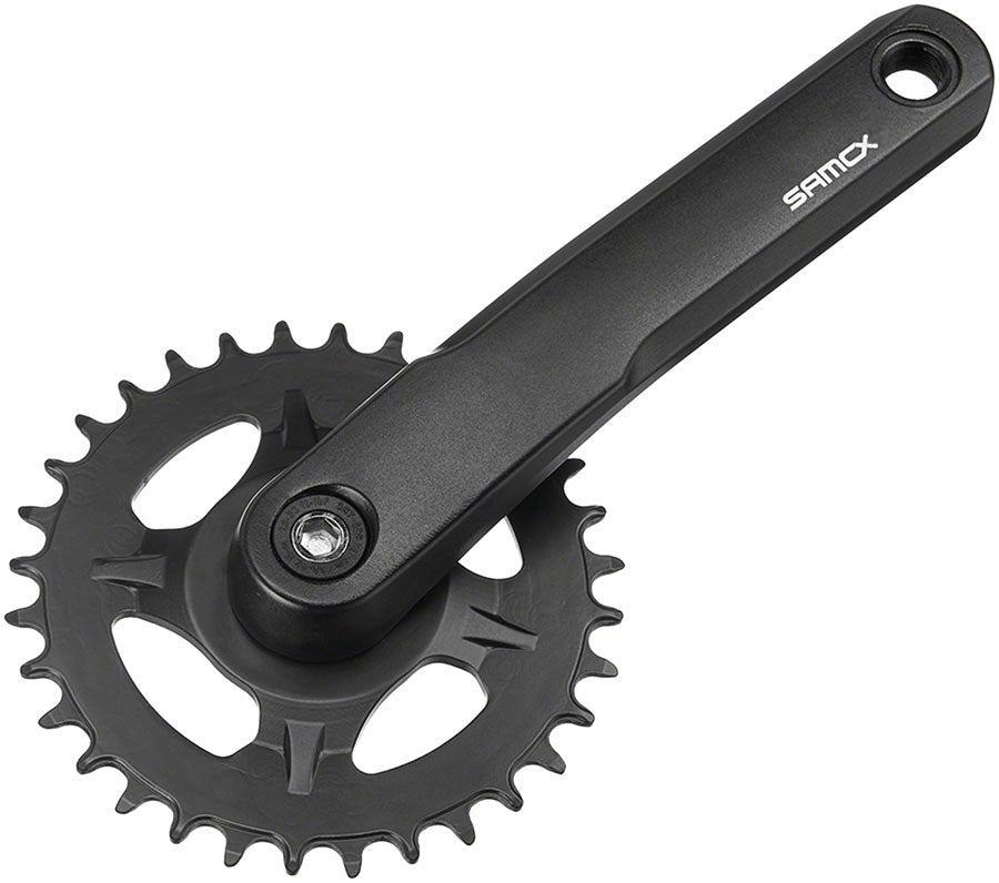 Samox AM38J Crankset - 145mm 11-Speed 30t Direct Mount Samox JIS Square Taper Spindle Interface Spindle Bolts Sold Separate BLK Cranksets and Arms SAMOX   