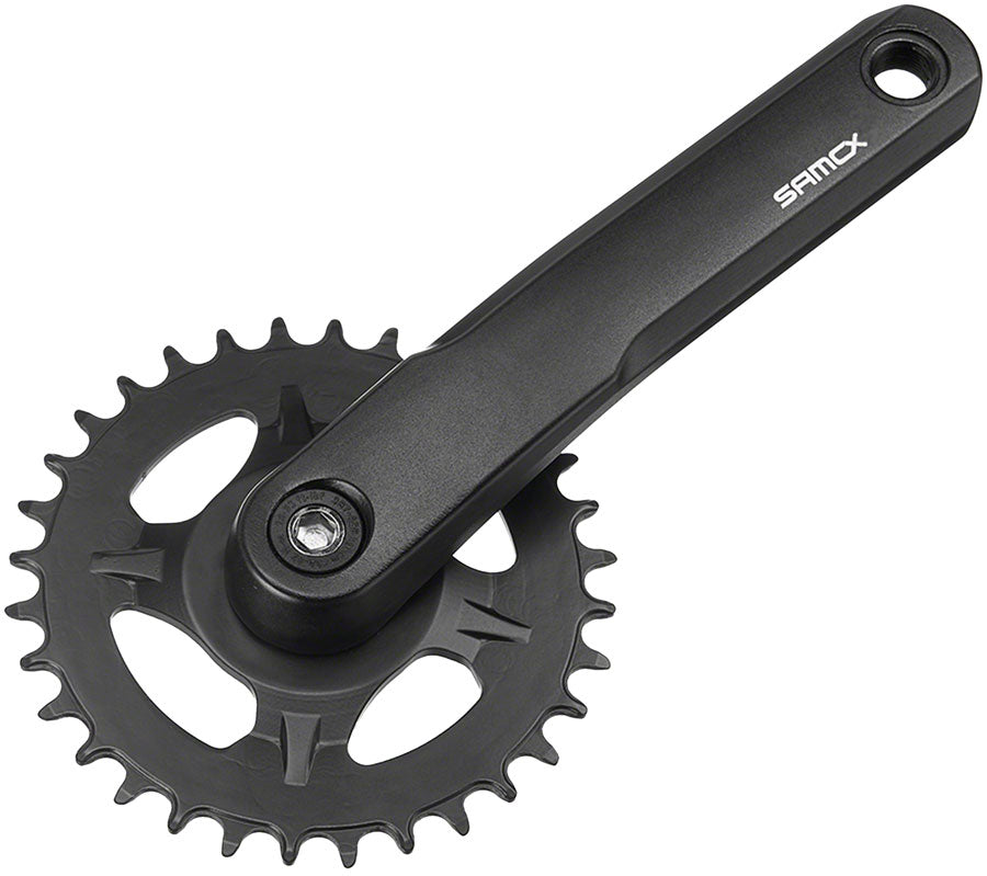 Samox AM38J Crankset - 160mm 11-Speed 30t Direct Mount Samox JIS Square Taper Spindle Interface Spindle Bolts Sold Separate BLK Cranksets and Arms SAMOX   