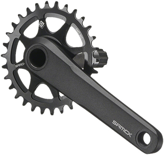 Samox TAM38 Fat Bike Crankset - 170mm 11-Speed 30t Direct Mount Samox 24mm CrMo Crank Spindle For 120mm BB Shell BLK Cranksets and Arms SAMOX   