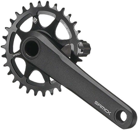 Samox TAM38 Fat Bike Crankset - 175mm 11-Speed 30t Direct Mount Samox 24mm CrMo Crank Spindle For 120mm BB Shell BLK Cranksets and Arms SAMOX   