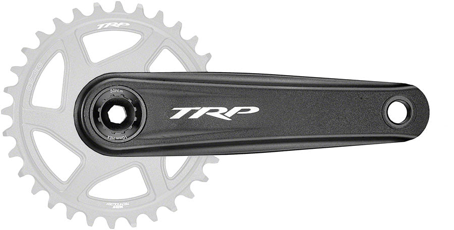 TRP CK-8050 Crankset - 165mm 12-Speed For 68/73mm Frame BB DM CINCH Chainring Interface 30mm Spindle Sandblasted BLK Cranksets and Arms TRP   