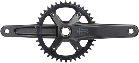 microSHIFT Sword 1x Crankset - 172.5mm 10-Speed 40t 110 Asym BCD  24mm Spindle BLK Cranksets and Arms microSHIFT   