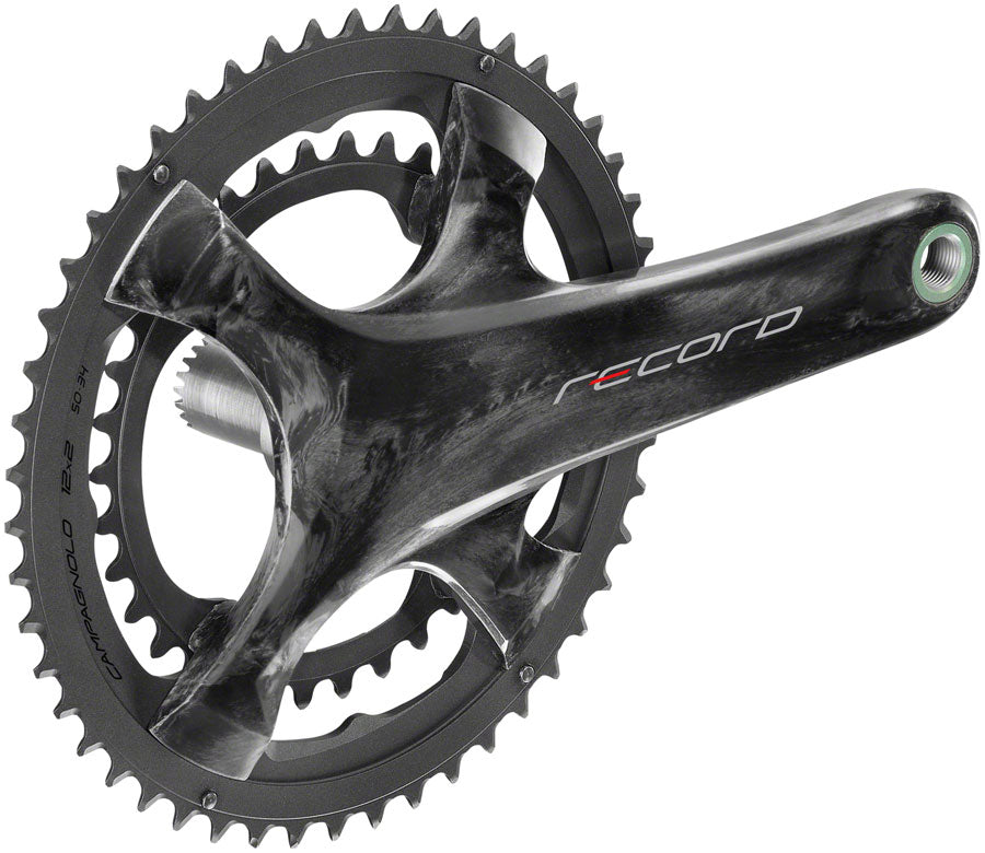 Campagnolo Record Crankset - 172.5mm 12-Speed 50/34t 112/146 Asymmetric BCD Campagnolo  Ultra-Torque Spindle Interface Carbon - J211295