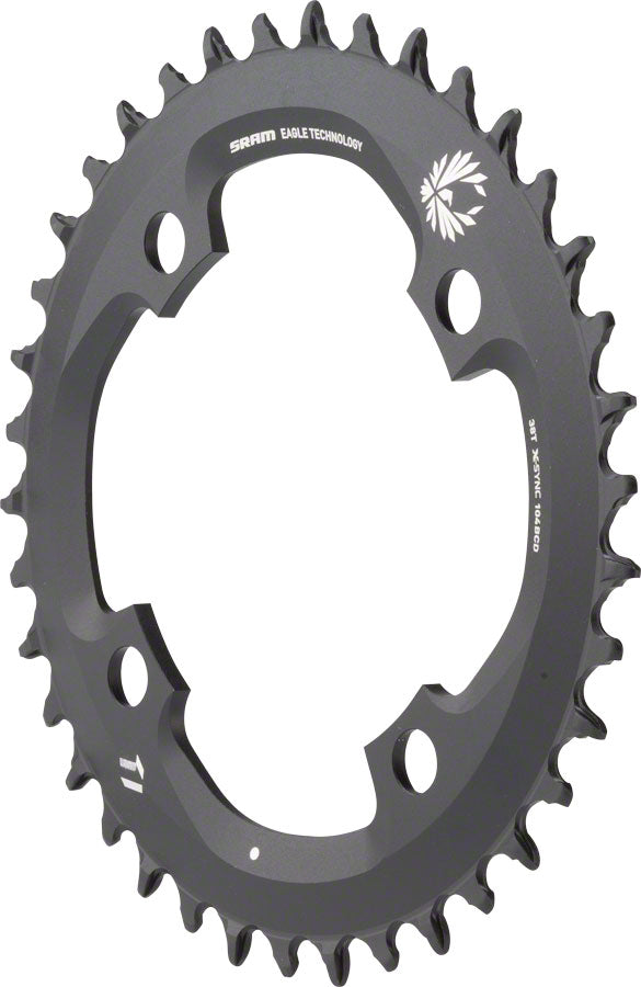 SRAM X-Sync 2 Eagle Chainring - 38 Tooth 104mm BCD 12-Speed Black Chainrings SRAM   