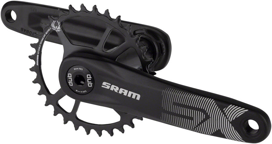 SRAM SX Eagle Crankset - 165mm 12-Speed 32t Direct Mount DUB Spindle Interface BLK A1 Cranksets and Arms SRAM   