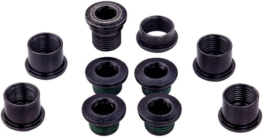 SRAM 5-Arm Hidden Bolt Road Crank Chain Ring Bolt Kit 1x Crankset Steel BLK Chainring Bolts and Hardware SRAM   