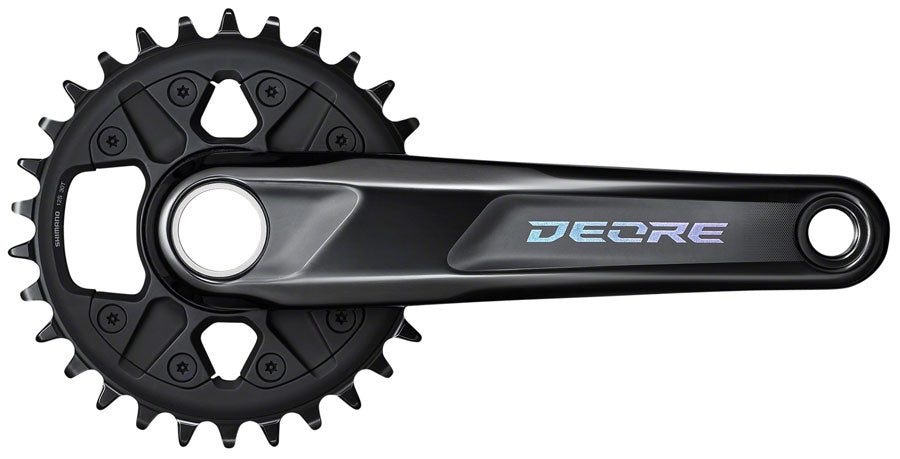 Shimano Deore FC-M6120-1 Crankset - 175mm 12-Speed 32t Black Cranksets and Arms Shimano   