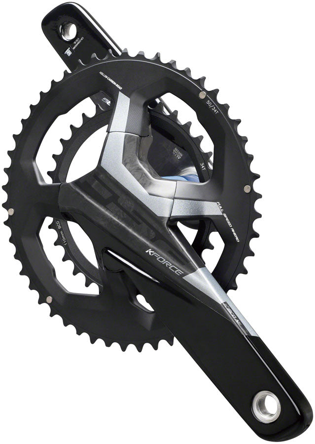 Full Speed Ahead K-Force WE Crankset - 172.5mm 11/12-Speed 50/34t 110BCD 386 EVO Spindle Interface BLK Cranksets and Arms FSA   
