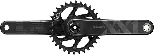 SRAM XX1 Eagle Carbon Fat Bike Crankset - 175mm 12-Speed 30t Direct Mount DUB Spindle Interface For 190mm Rear Spacing BLK Cranksets and Arms SRAM   