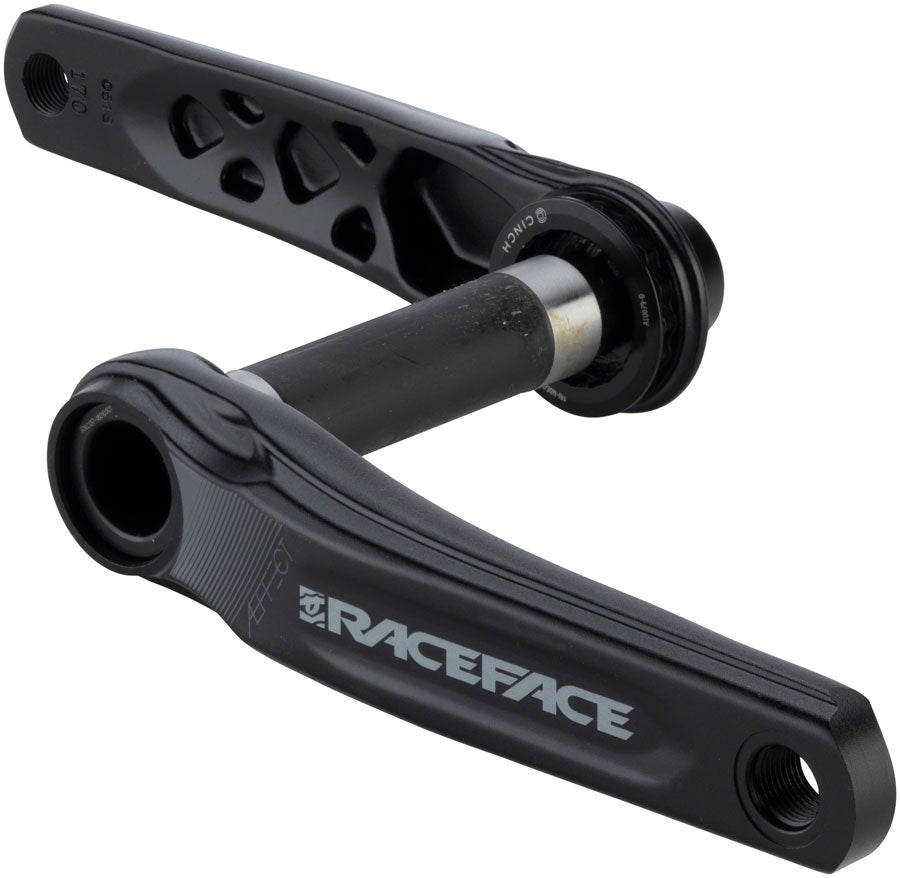 RaceFace Aeffect Crankset - 175mm Direct Mount CINCH RaceFace EXI Spindle Interface BLK Cranksets and Arms Race Face   