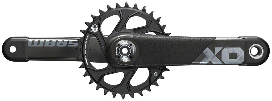 SRAM X01 All Downhill Crankset - 165mm 10/11-Speed 34t Direct Mount DUB Spindle Interface For 83mm BSA 104.5/107 PressFit BLK Cranksets and Arms SRAM   