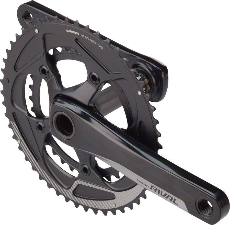 SRAM Rival 22 Crankset - 170mm 11-Speed 50/34t 110 BCD GXP Spindle Interface BLK Cranksets and Arms SRAM   