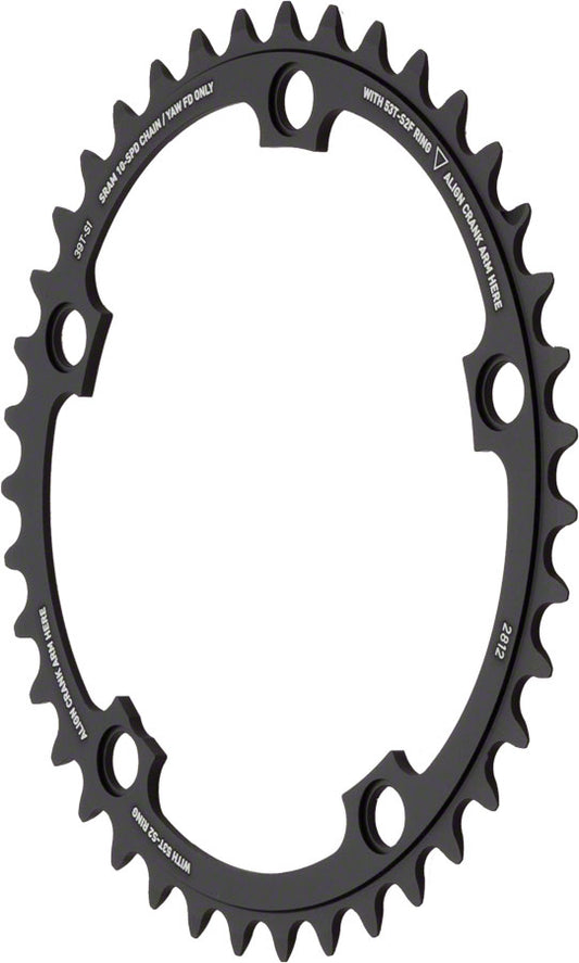SRAM Red Yaw 39T 10-Speed Hidden Bolt Chainring Use with 53T Chainrings SRAM   
