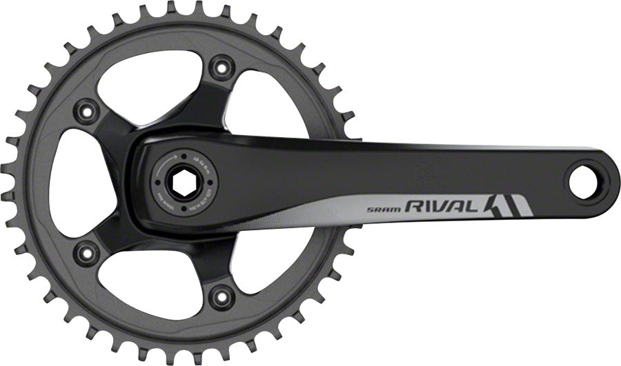 SRAM Rival 1 Crankset - 170mm 10/11-Speed 42t 110 BCD GXP Spindle Interface BLK Cranksets and Arms SRAM   