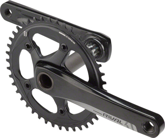 SRAM Rival 1 Crankset - 172.5mm 10/11-Speed 42t 110 BCD GXP Spindle Interface BLK Cranksets and Arms SRAM   