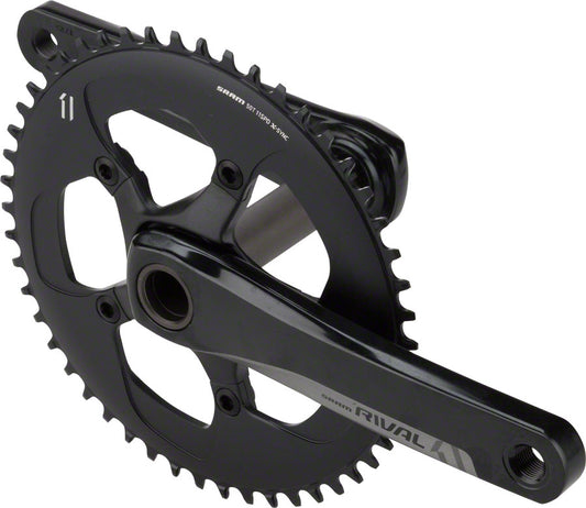 SRAM Rival 1 Crankset - 172.5mm 10/11-Speed 50t 110 BCD GXP Spindle Interface BLK Cranksets and Arms SRAM   