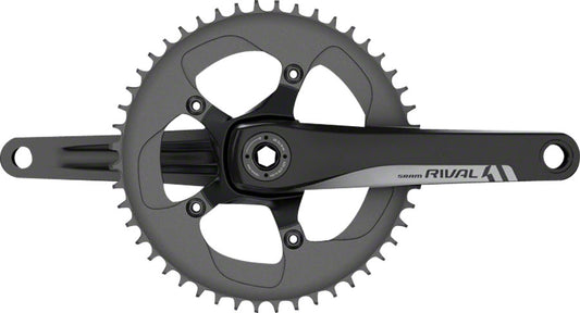 SRAM Rival 1 Crankset - 172.5mm 10/11-Speed 42t 110 BCD BB30/PF30 Spindle Interface BLK Cranksets and Arms SRAM   