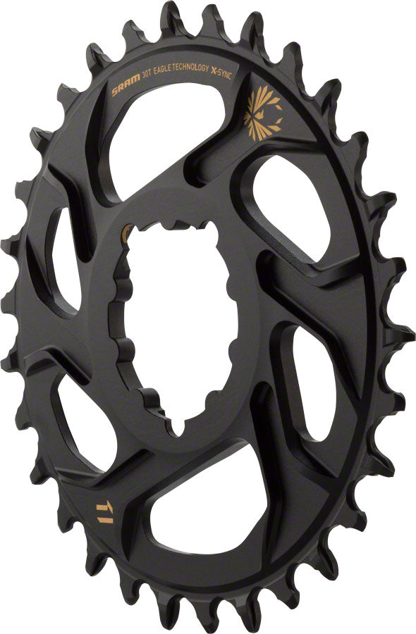 SRAM X-Sync 2 Eagle Direct Mount Chainring - 30 Tooth 3mm Boost Offset 12-Speed BLK Gold Chainrings SRAM   