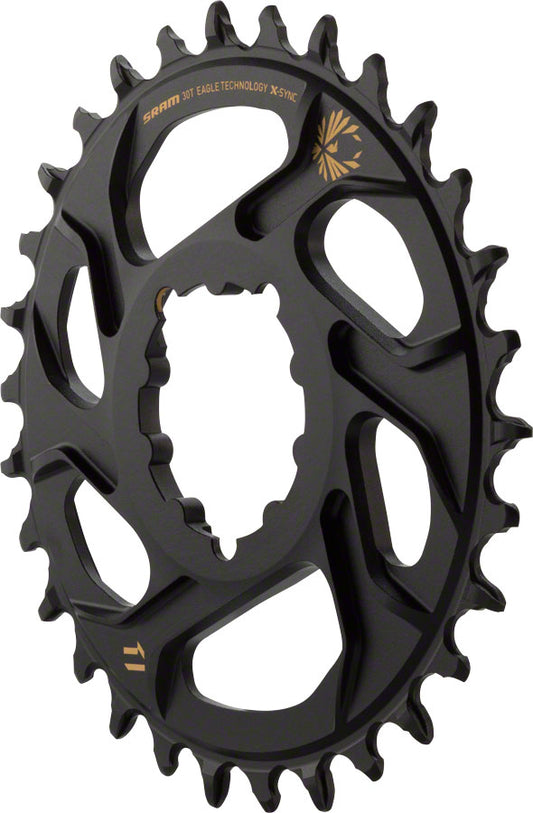 SRAM X-Sync 2 Eagle Direct Mount Chainring - 30 Tooth 3mm Boost Offset 12-Speed BLK Gold Chainrings SRAM   