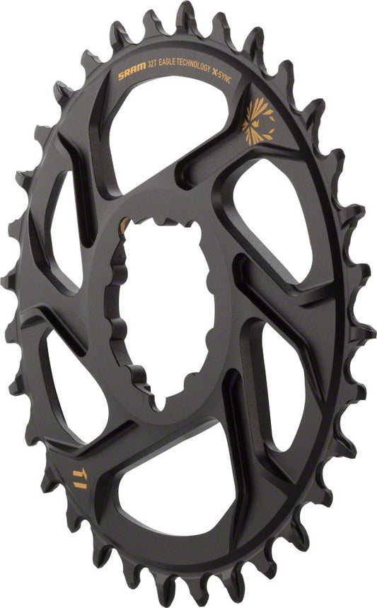 SRAM X-Sync 2 Eagle Direct Mount Chainring - 32 Tooth 3mm Boost Offset 12-Speed BLK Gold Chainrings SRAM   