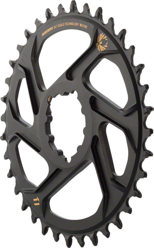 SRAM X-Sync 2 Eagle Direct Mount Chainring 36T Boost 3mm Offset Gold Logo Chainrings SRAM   
