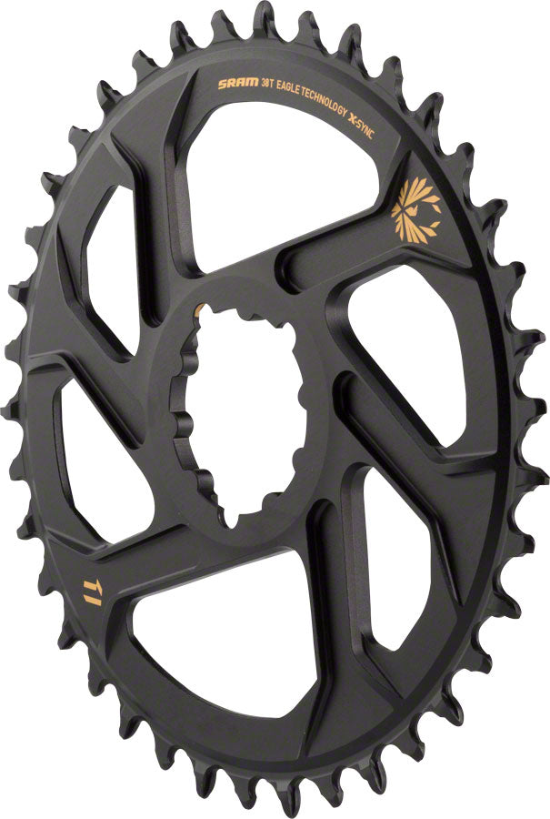 SRAM X-Sync 2 Eagle Direct Mount Chainring 38T Boost 3mm Offset Gold Logo Chainrings SRAM   