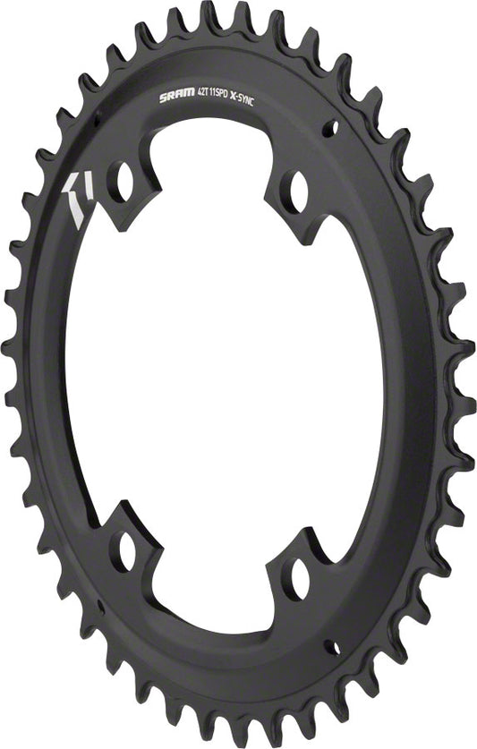SRAM X-Sync Chainring 42T 110mm Asymmetric BCD Black Chainrings SRAM   