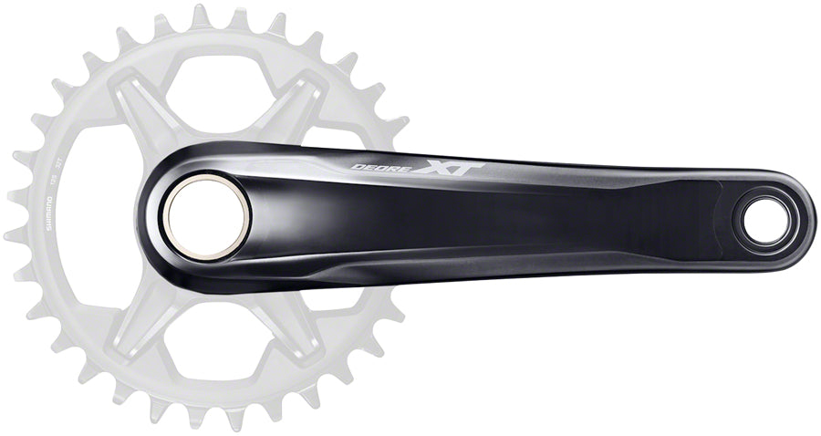 Shimano Deore XT FC-M8100-1 Crankset - 175mm 12-Speed 1x Direct Mount Hollowtech II Spindle Interface BLK Cranksets and Arms Shimano   