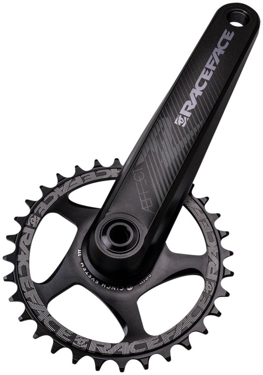 RaceFace Aeffect R Crankset - 165mm Direct Mount CINCH RaceFace EXI Spindle Interface BLK Cranksets and Arms Race Face   