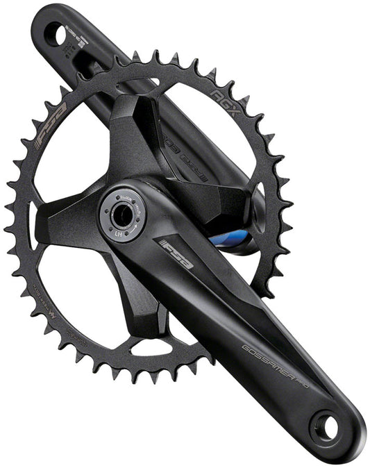 Full Speed Ahead Gossamer Pro Modular AGX+ 1x Crankset - 165mm 11/12-Speed 42t 120mm BCD 386 EVO Spindle Interface BLK Cranksets and Arms FSA   