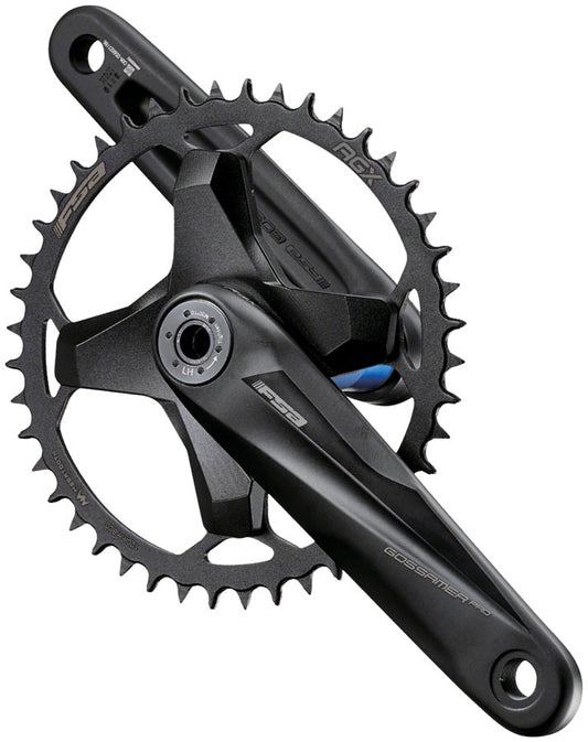 Full Speed Ahead Gossamer Pro Modular AGX+ 1x Crankset - 175mm 11/12-Speed 42t 120mm BCD 386 EVO Spindle Interface BLK Cranksets and Arms FSA   