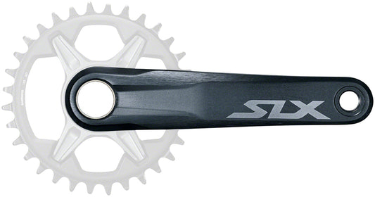 Shimano SLX FC-M7100-1 Crankset - 175mm 12-Speed 1x Direct Mount Hollowtech II Spindle Interface BLK Cranksets and Arms Shimano   