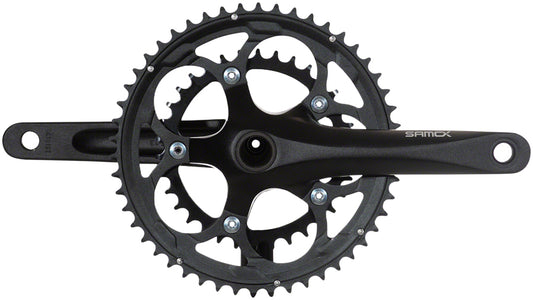 Samox R3 Crankset - 175mm 11-Speed 50/34t 110 bcd 24mm Spindle Black Cranksets and Arms SAMOX   