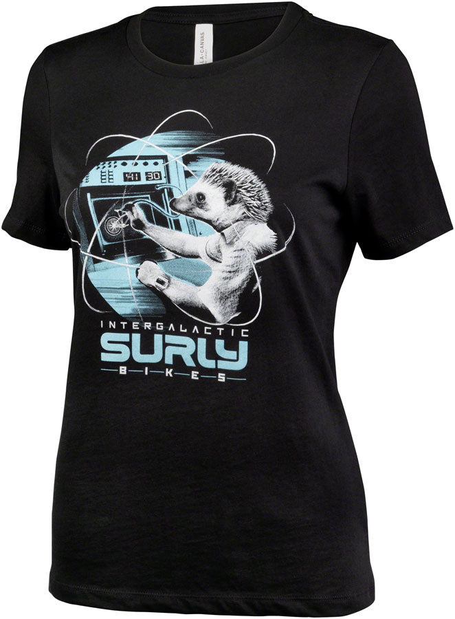 Surly Garden Pig Womens T-Shirt - Black/Gray/Teal Medium Shirts Surly   