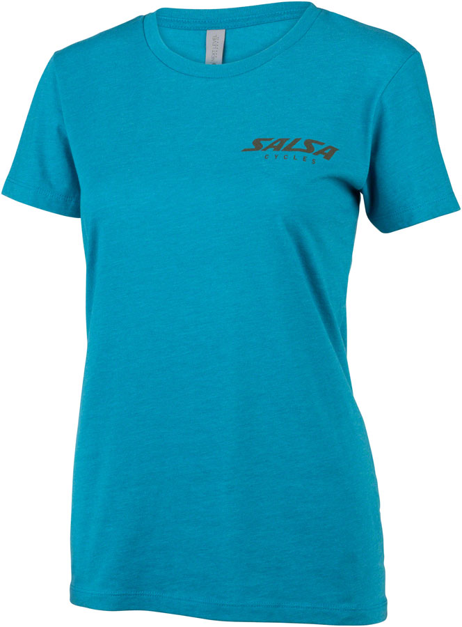 Salsa Lone Pine Womens T-Shirt - Teal Medium Shirts Salsa   
