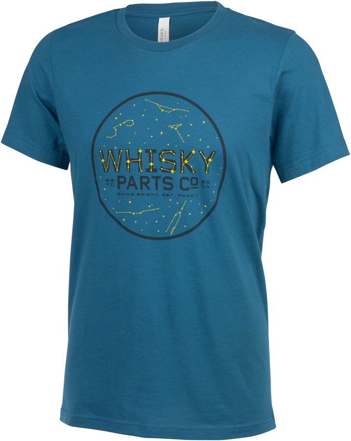 Whisky Stargazer T-Shirt - Deep Teal Unisex Large Shirts Whisky Parts Co.   