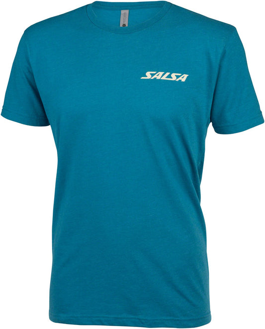 Salsa Mens Campout T-Shirt - Small Teal Shirts Salsa   